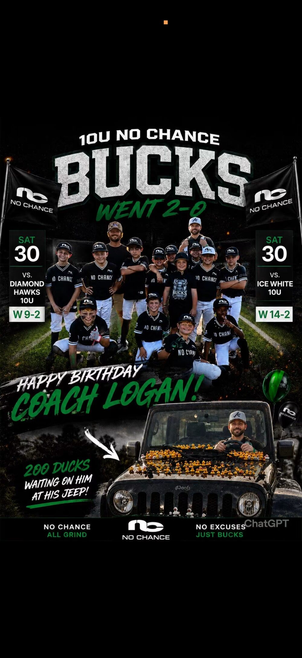 No Chance Bucks 10U