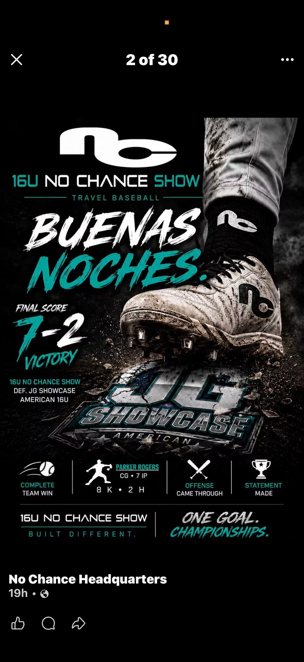 No Chance Show 16U
