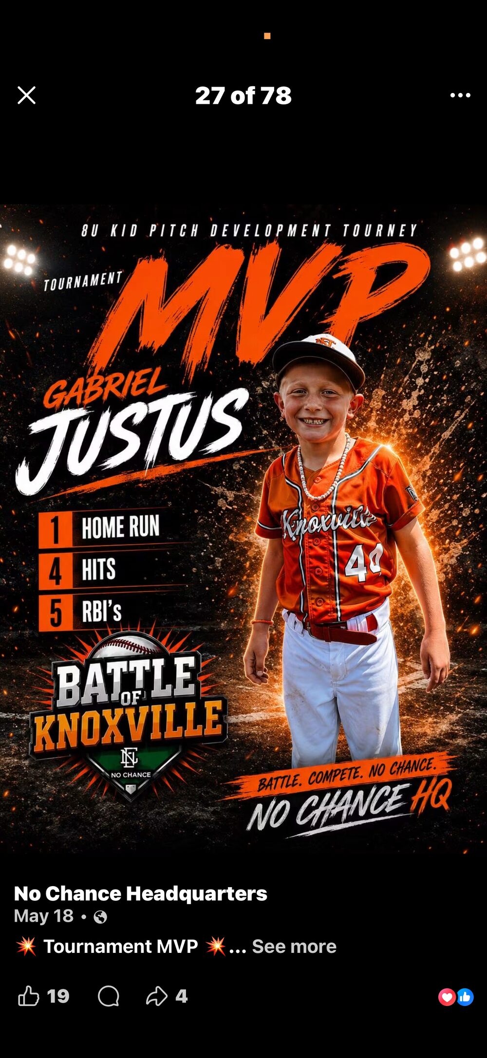 Battle of Knoxville MVP 8U